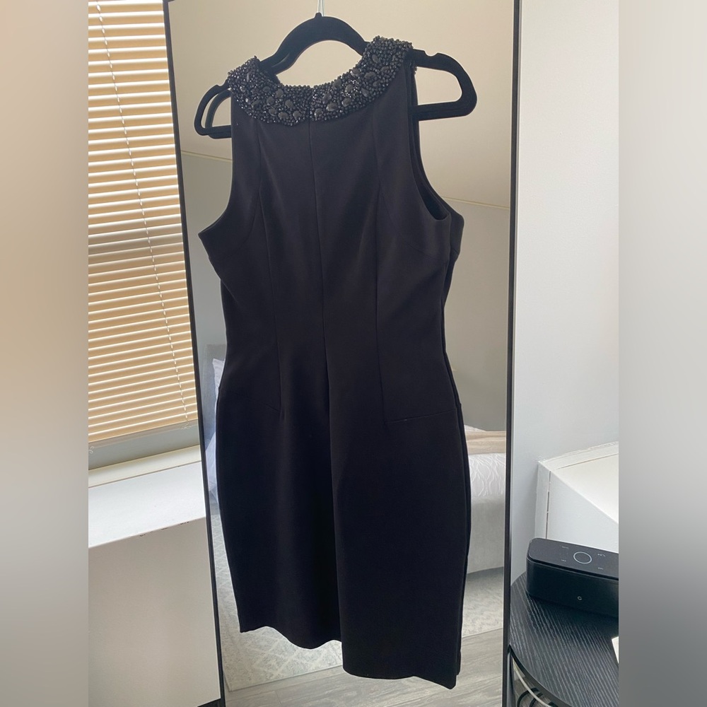 Banana Republic- NWT! L’Wren Scott Collection Black Knee Length Dress -Size 10 - Picture 7 of 9
